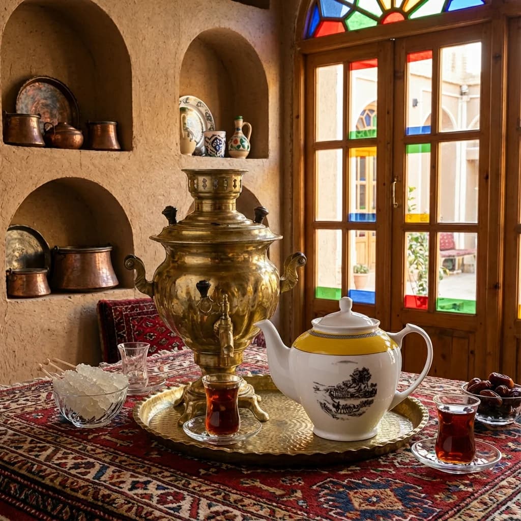 قوری هیئتی ویلیج چینی زرین — تصویر ۶