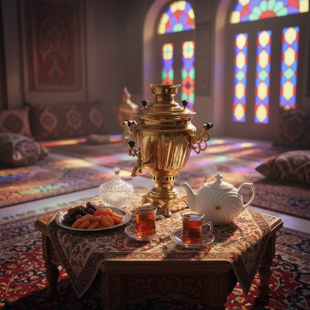 قوری خورشیدی چینی زرین — تصویر ۴