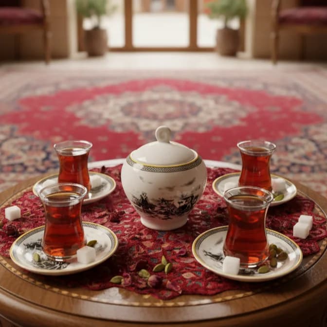 قندان ویلیج چینی زرین ایتالیا اف — تصویر ۳