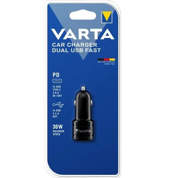 شارژر فندکی فست شارژ Dual USB وارتا — تصویر ۶