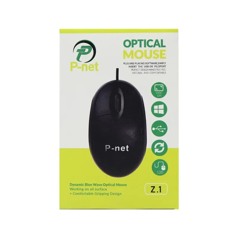 ماوس سیم دار P-Net پی نت مدل Z.1 — تصویر ۸