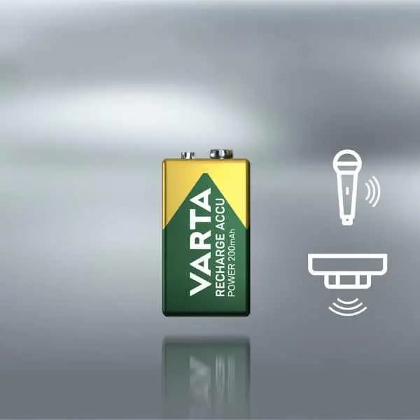 باتری کتابی شارژی وارتا 200mAh بسته 1 عددی — تصویر ۳