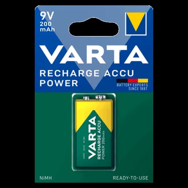 باتری کتابی شارژی وارتا 200mAh بسته 1 عددی