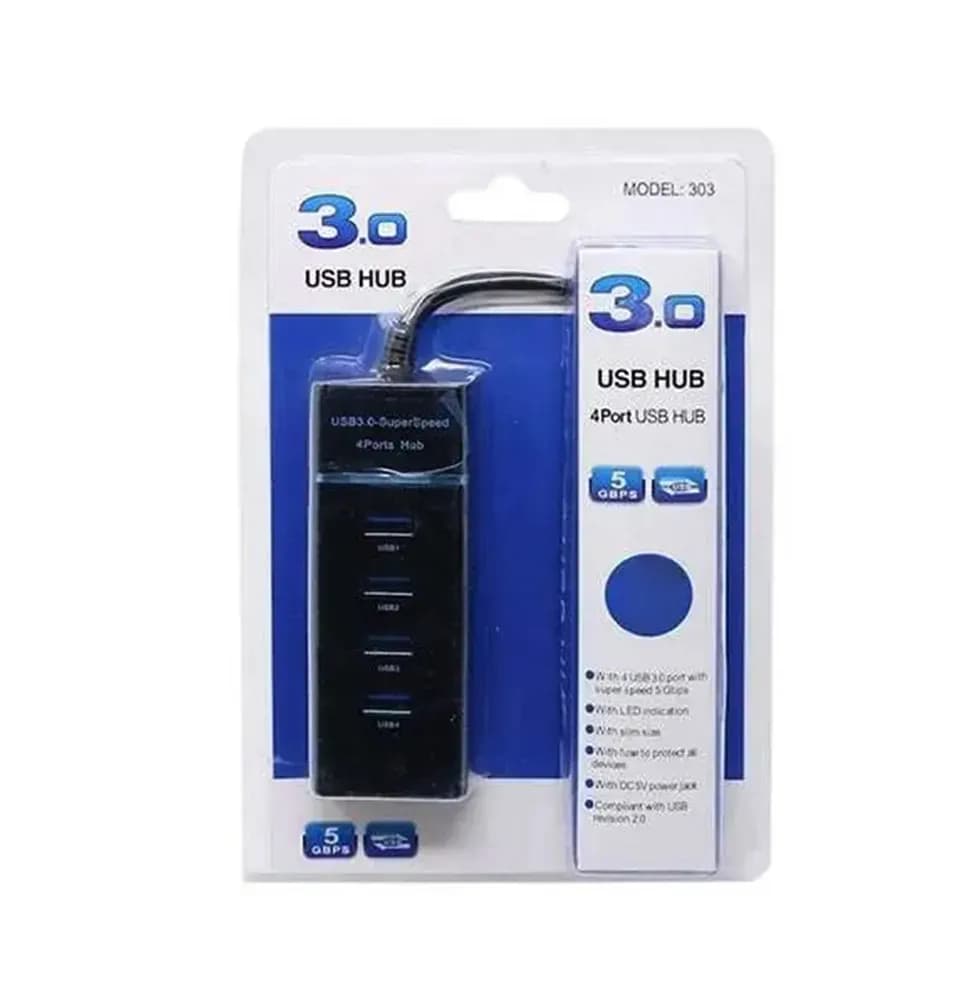 هاب 4 پورت USB 3.0 مدل 303 متراژ 1.2 متر — تصویر ۷
