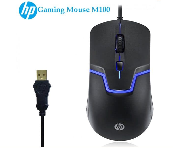 موس سیم دار چراغ دار گیمیHP GR-M100 — تصویر ۳