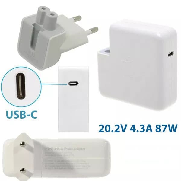 شارژر 87W USB-C مک بوک پرو رتینا 15 اینچ A1707 مدل MPTR2 — تصویر ۲