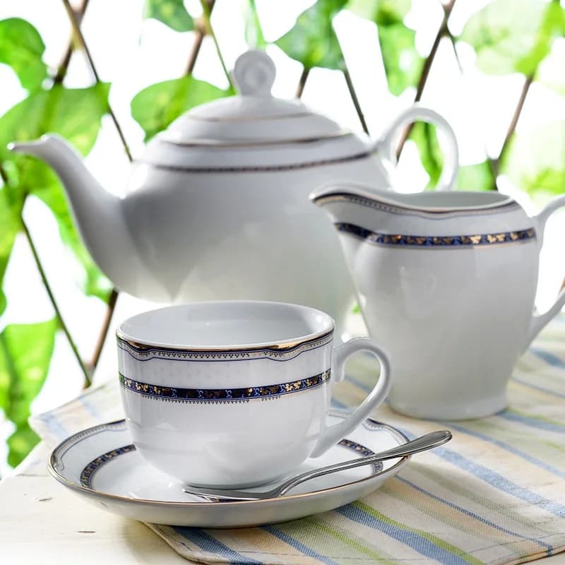 سرویس 102 پارچه پرشیا سرمه ای چینی زرین — تصویر ۵