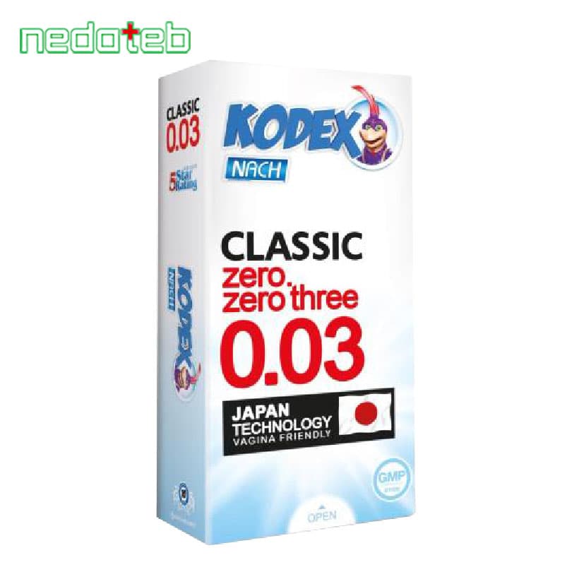 کاندوم کلاسیک بسیار نازک کدکس مدل Classic 0.03 بسته 10 عددی