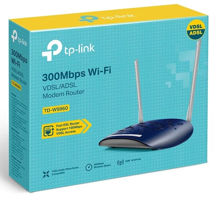 مودم TP-LINK مدل ADSL/VDSL W9960 گارانتی 36 ماهه