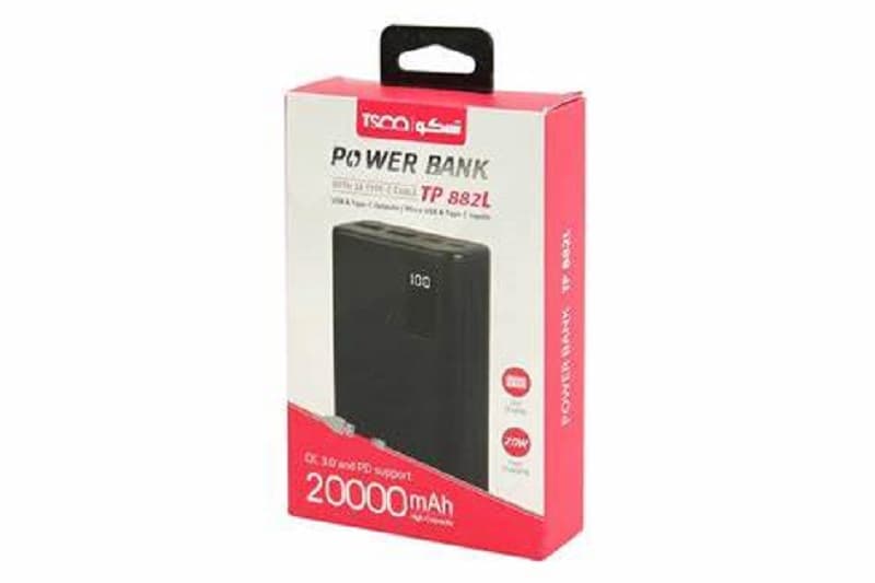 پاور بانک TSCO 20000mah TP-882 — تصویر ۴