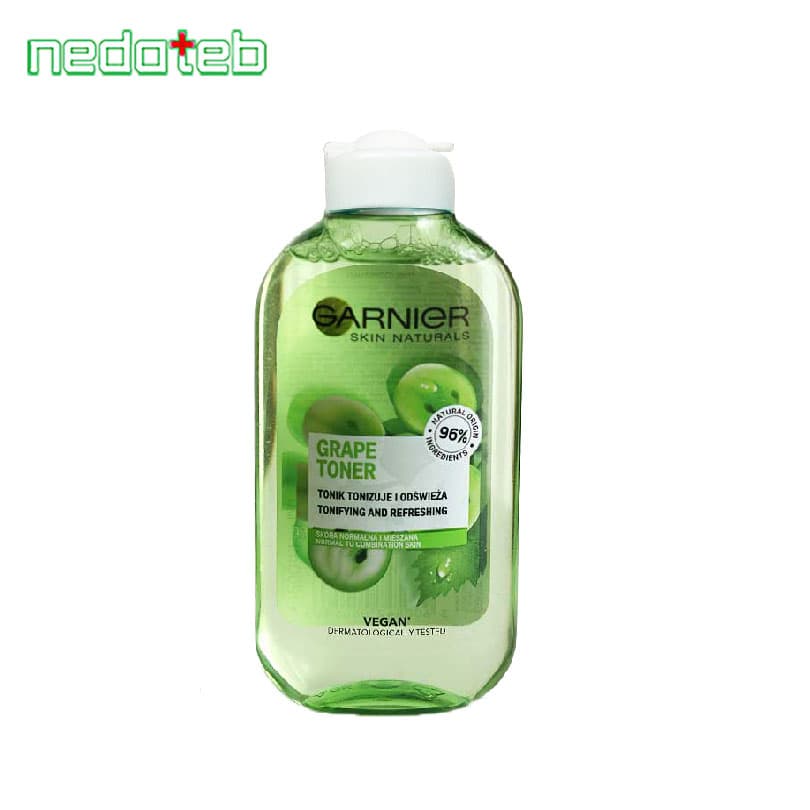 تونر انگور گارنیر مناسب پوست پوست نرمال تا مختلط Grape حجم 200ml
