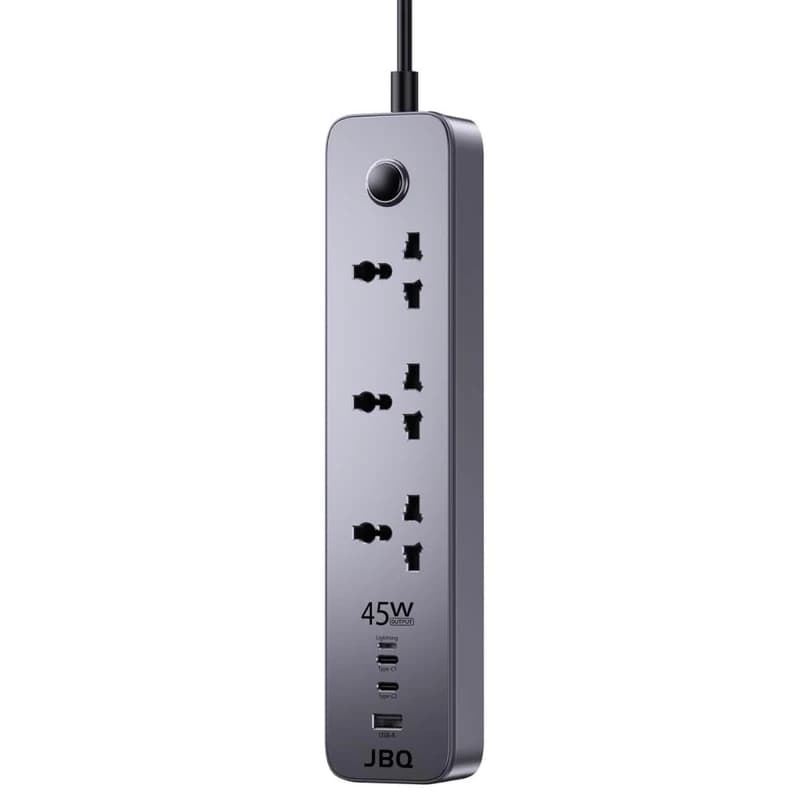 چندراهی برق جی بی کیو مدل 7in1 extention socket — تصویر ۳