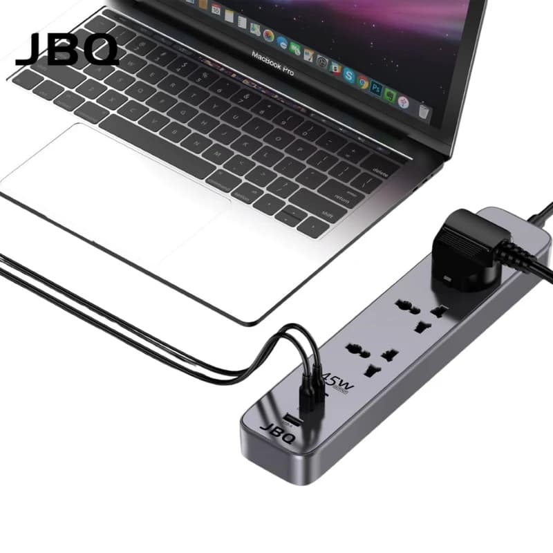 چندراهی برق جی بی کیو مدل 7in1 extention socket — تصویر ۲