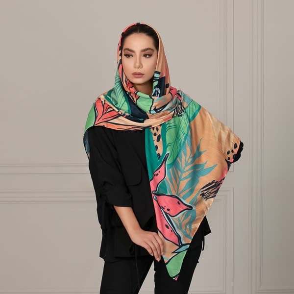 روسری طرح برگ شیک