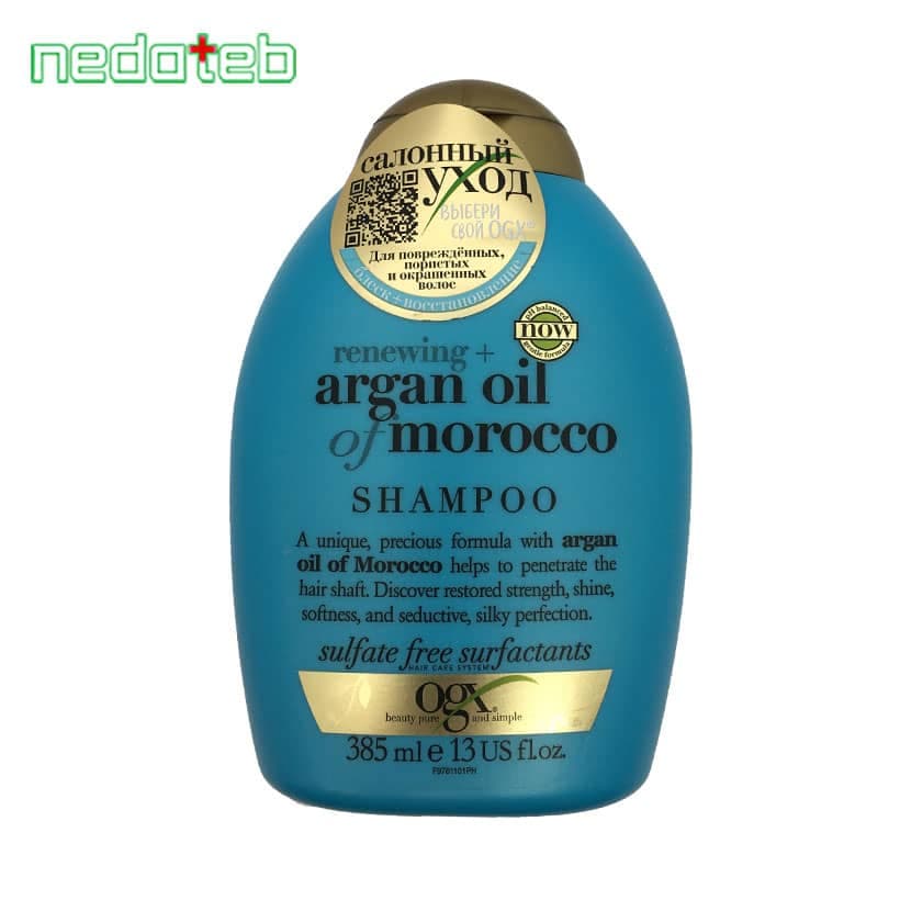 شامپو روغن آرگان او جی ایکس Ogx مدل argan oil of morocco حجم 385ml