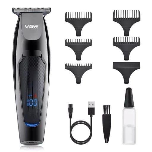 ماشین اصلاح مردانه وی جی آر VGR مدل V-070 اصلی دو سرعته (ماشین اصلاح 2کاره،ریش تراش صورت،خط زن) کیفیت بالا — تصویر ۶