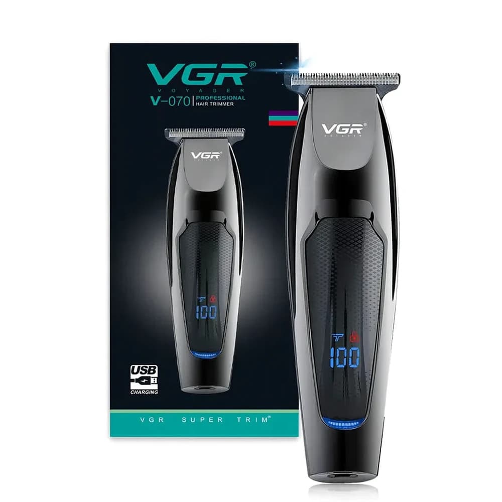 ماشین اصلاح مردانه وی جی آر VGR مدل V-070 اصلی دو سرعته (ماشین اصلاح 2کاره،ریش تراش صورت،خط زن) کیفیت بالا — تصویر ۱۲