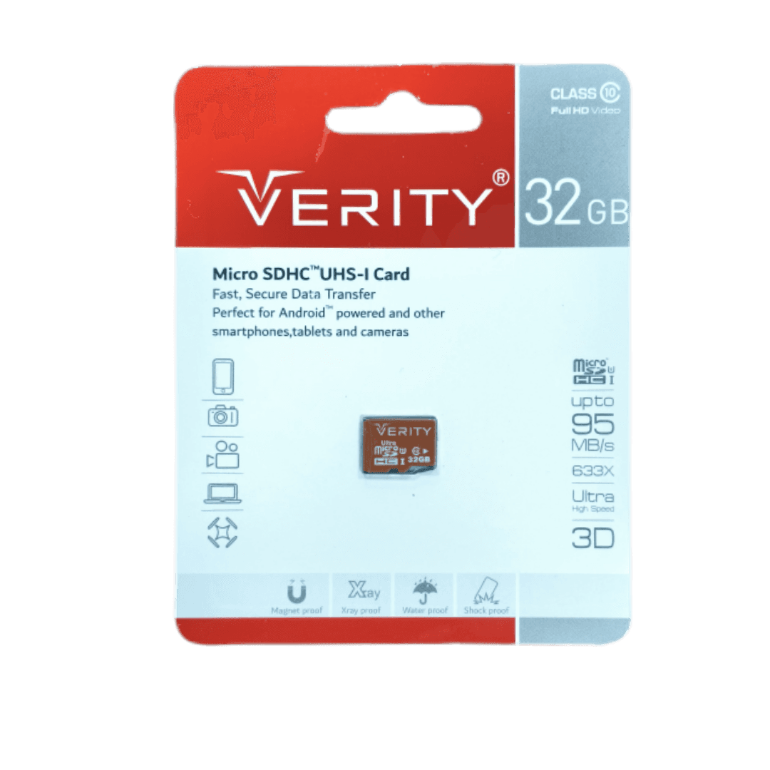 مموری 32 گیگ وریتی U1 – 95MB/s 633X VERITY