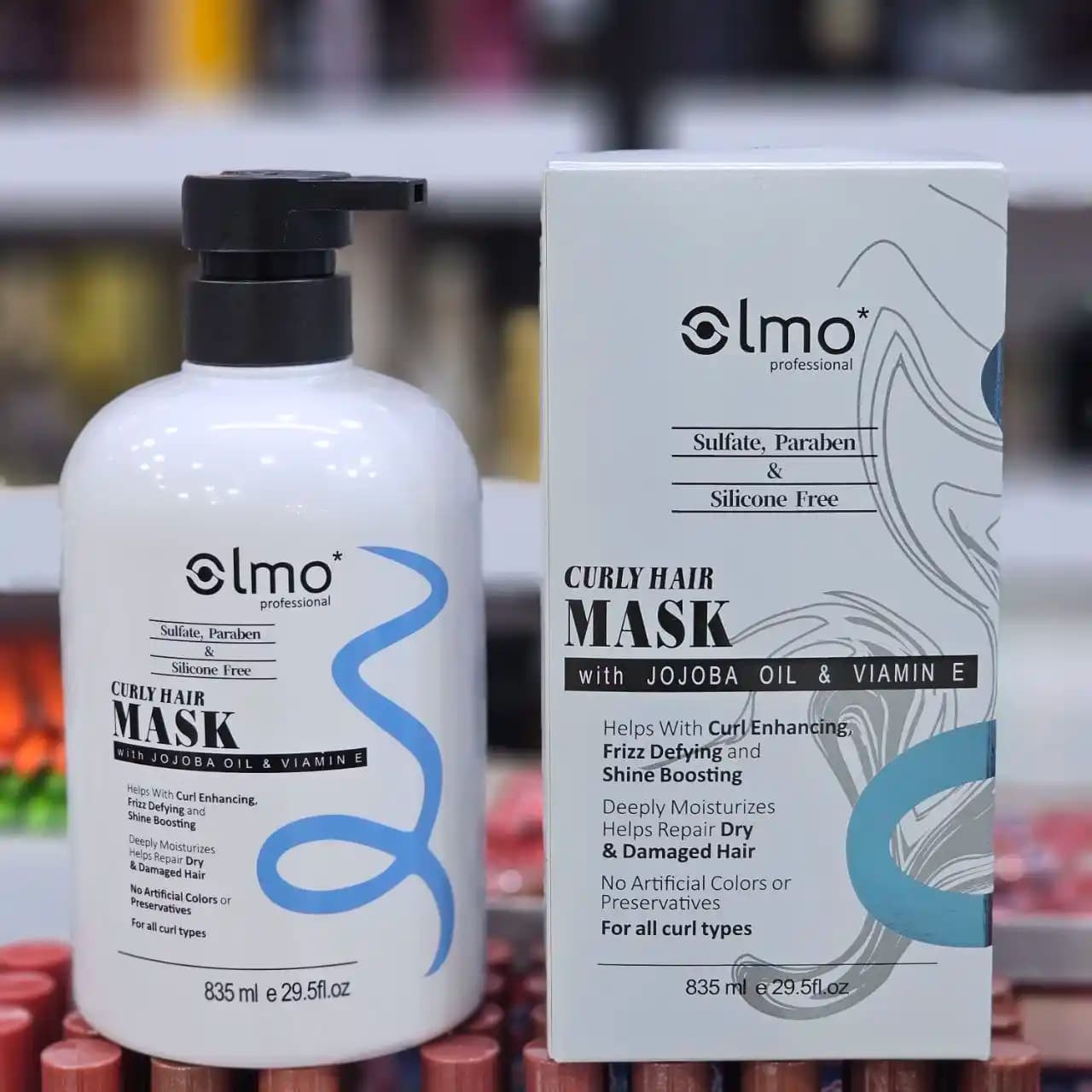 ماسک مو اولمو (Olmo) مخصوص موهای فر و ویو با روغن جوجوبا و ویتامین E ۸۳۵ میلیلیتر — تصویر ۶