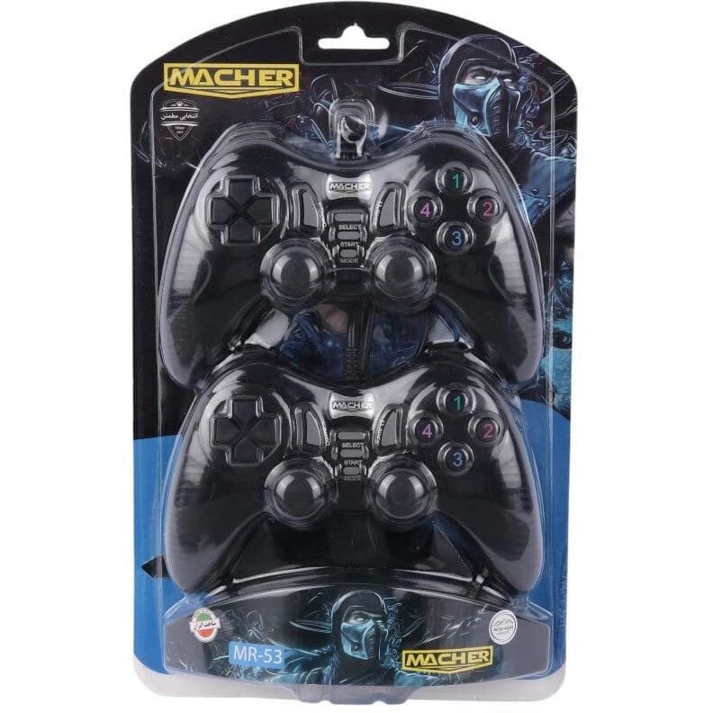 Matcher MR-53 Gamepad – 2 Pack|دسته بازی مچر مدل MR-53 بسته دو عددی — تصویر ۳
