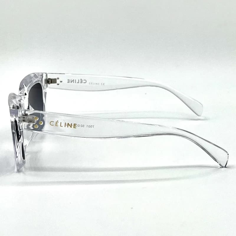 عینک آفتابی سلین زنانه شفاف یاسی cl001 — تصویر ۲