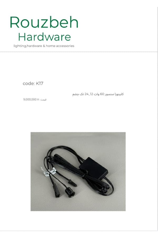 سنسور 60 وات 24_12 تک چشم