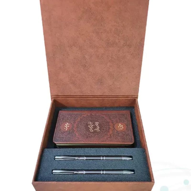خیام پالتویی چرم با 2 خودکار — تصویر ۲