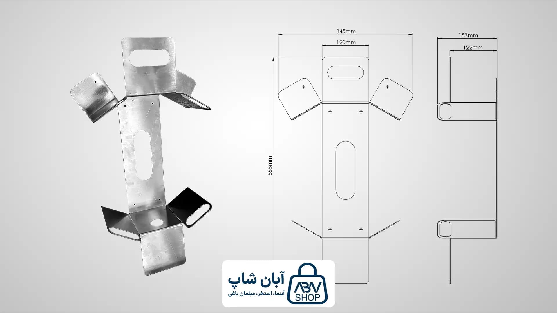شلنگ جمع کن تمام استیل — تصویر ۵