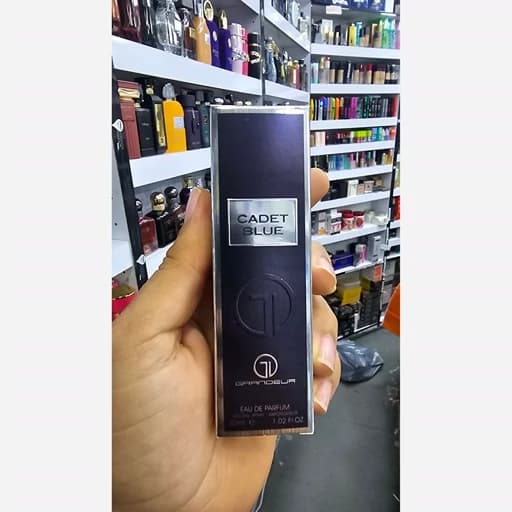 ادکلن 30 میل گرندیور CADET BLUE grandior رایحه بلوچنل مردانه ماندگاری 6 ساعته و پخش بو عالی — تصویر ۷