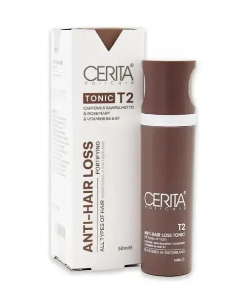 تونیک ضد ریزش مو سریتا Cerita مدل T2 حاوی کافئین