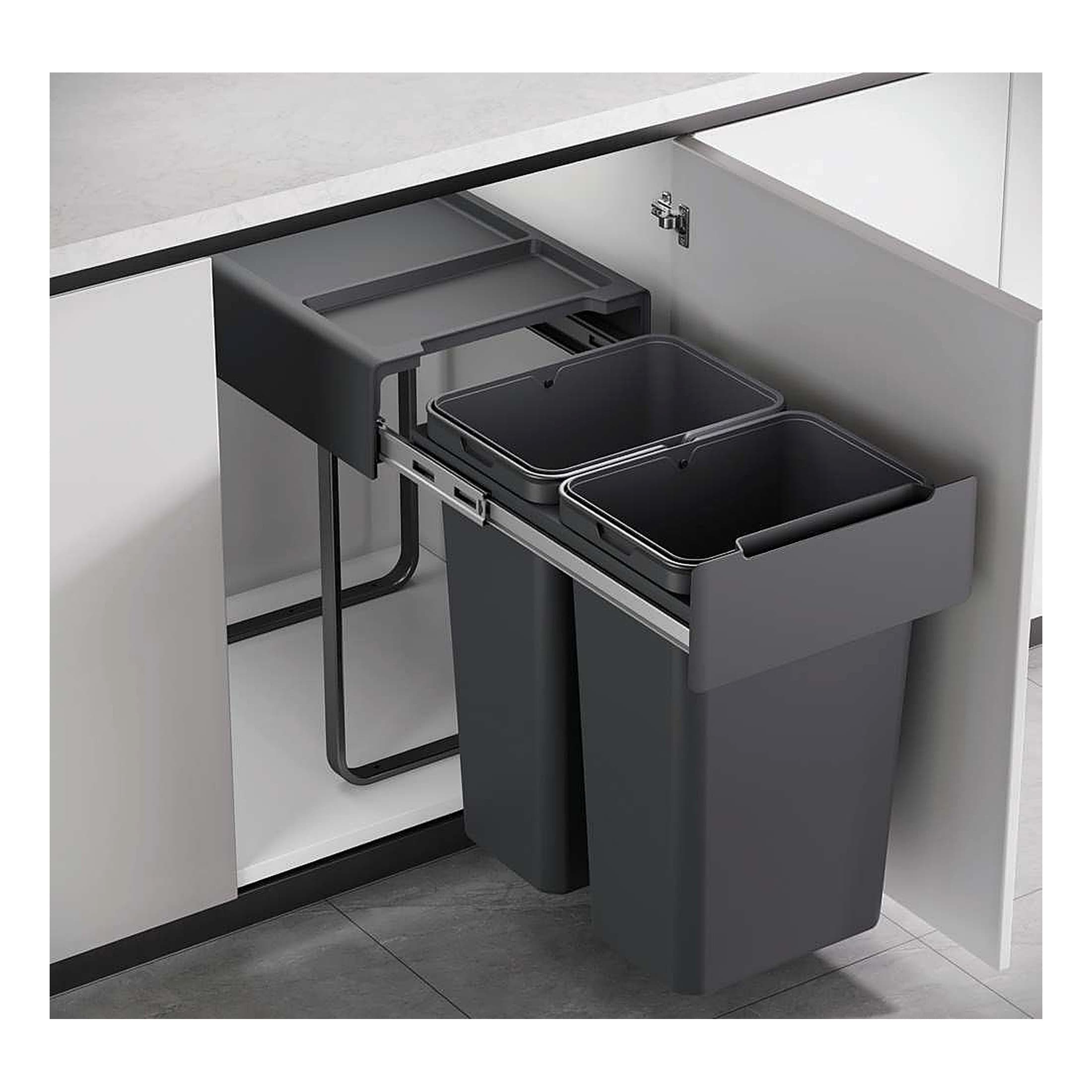 سطل چندمنظوره توکار متصل به کف دو سطلی فانتونی (Fantoni) جهت یونیت 4500mm — تصویر ۲