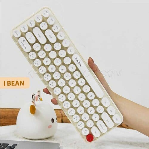 کیبورد و ماوس بی سیم مافی مدل IBEAN PURE MOFII بژ — تصویر ۲