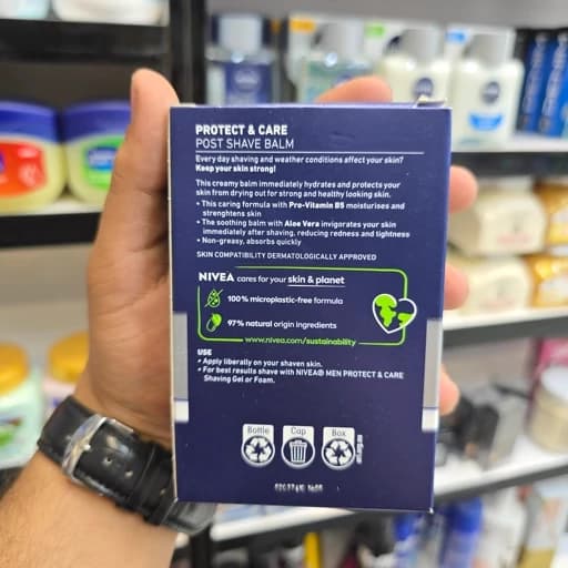 افترشیو بالم نیوآ مردانه مدل Protect Care حجم 100 میل — تصویر ۶