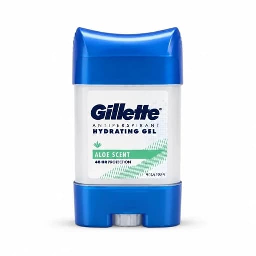 مام ژلی مردانه ژیلت مدل Hydrating Gel Aloe Scent حجم 70 میل ضدتعریق 48 ساعته — تصویر ۴