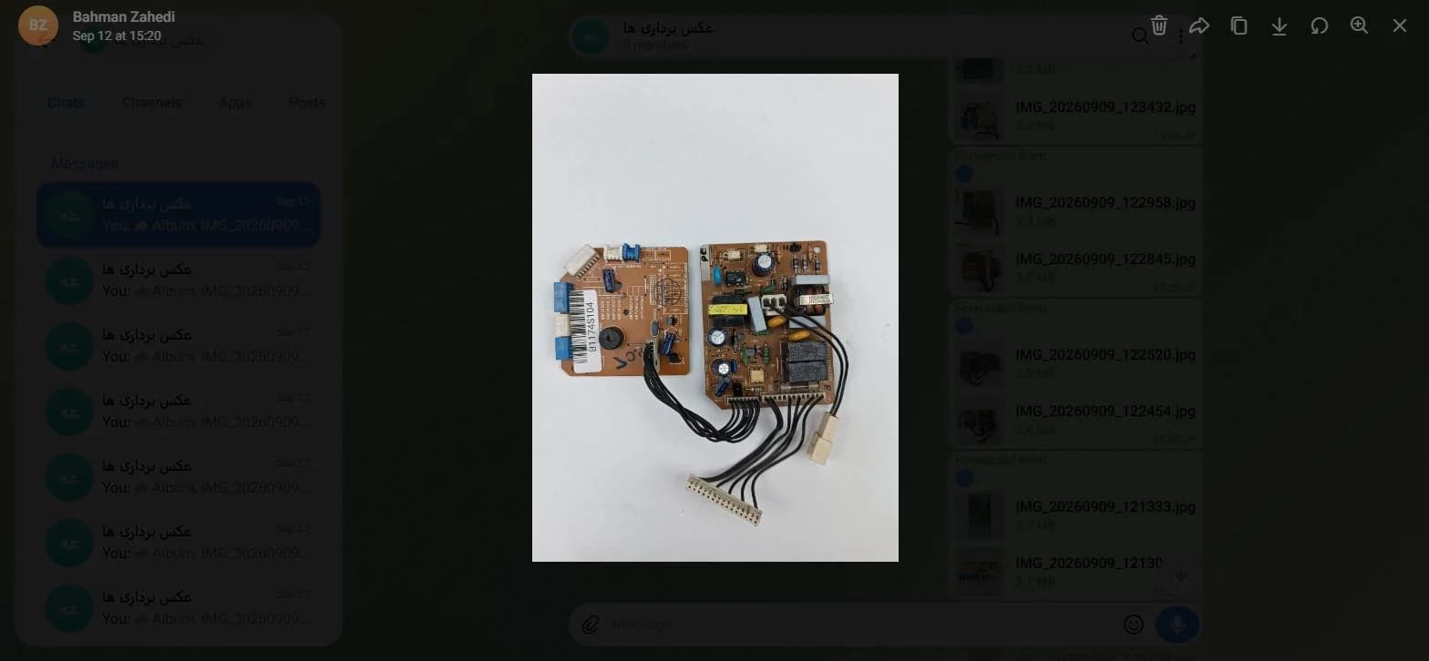برد کولر گازی همراه با نمایشگر کد B1174S104 — تصویر ۲