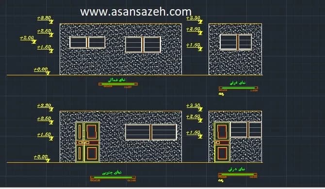 نقشه ها و محاسبات سوله ساختمان یک طبقه نگهبانی