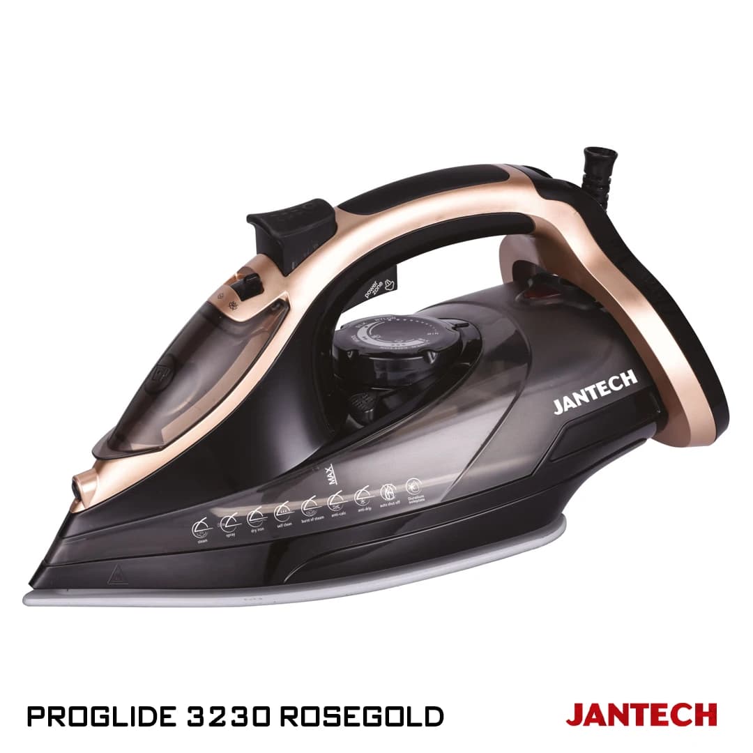 اتو بخار پروگلاید جانتک مدل ROSE GOLD 3230