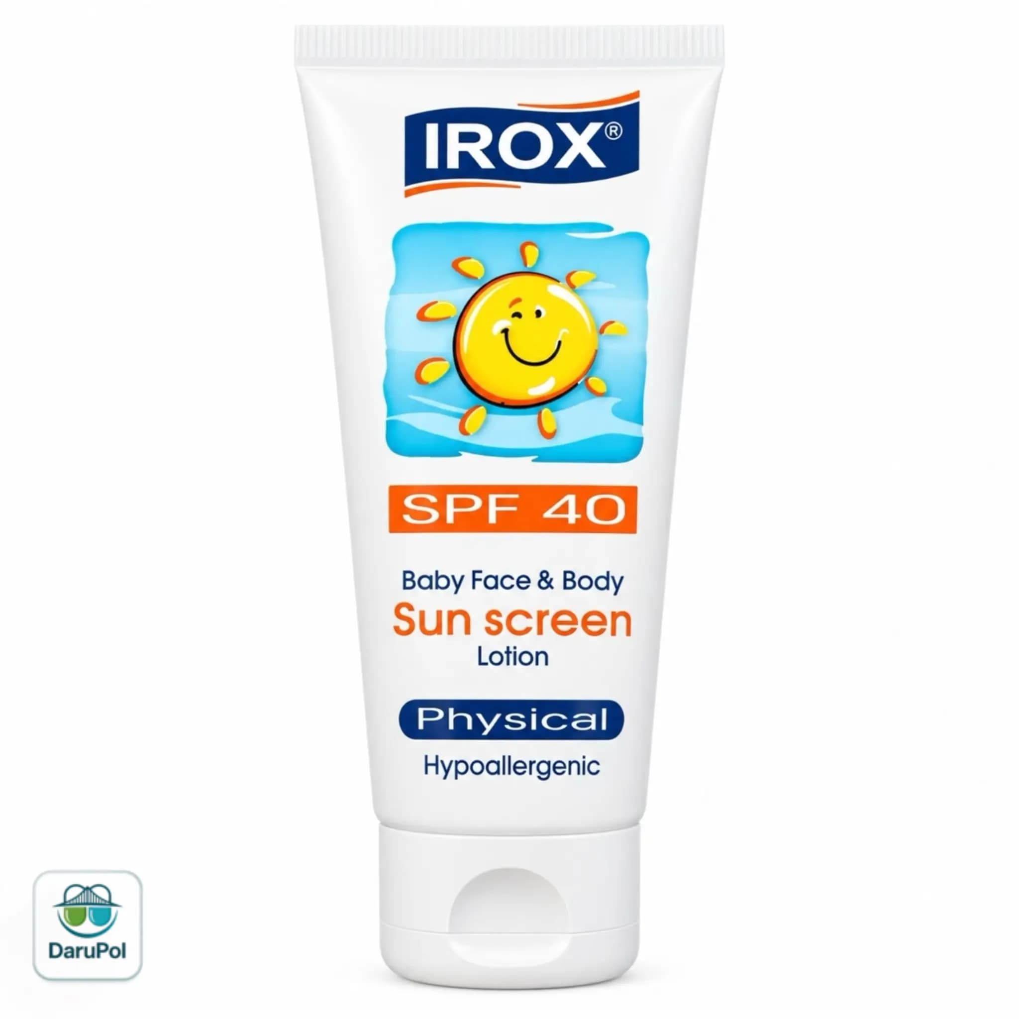لوسیون ضد آفتاب فیزیکال کودکان SPF40 ایروکس — تصویر ۵