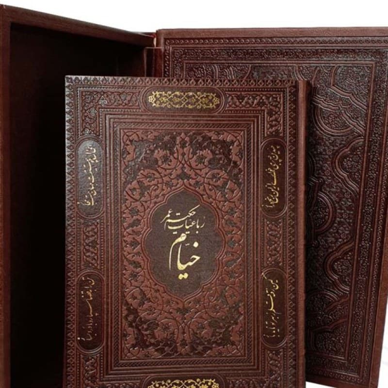 خیام وزیری معطر چرم جعبه دار نفیس — تصویر ۸