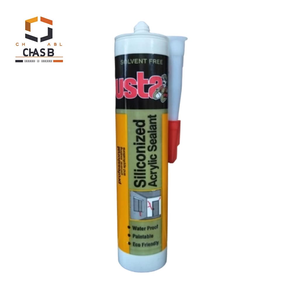 چسب درزگیر سیلیکونیزه اوستا فیکس Siliconized Acrylic Sealant Usta fix — تصویر ۴