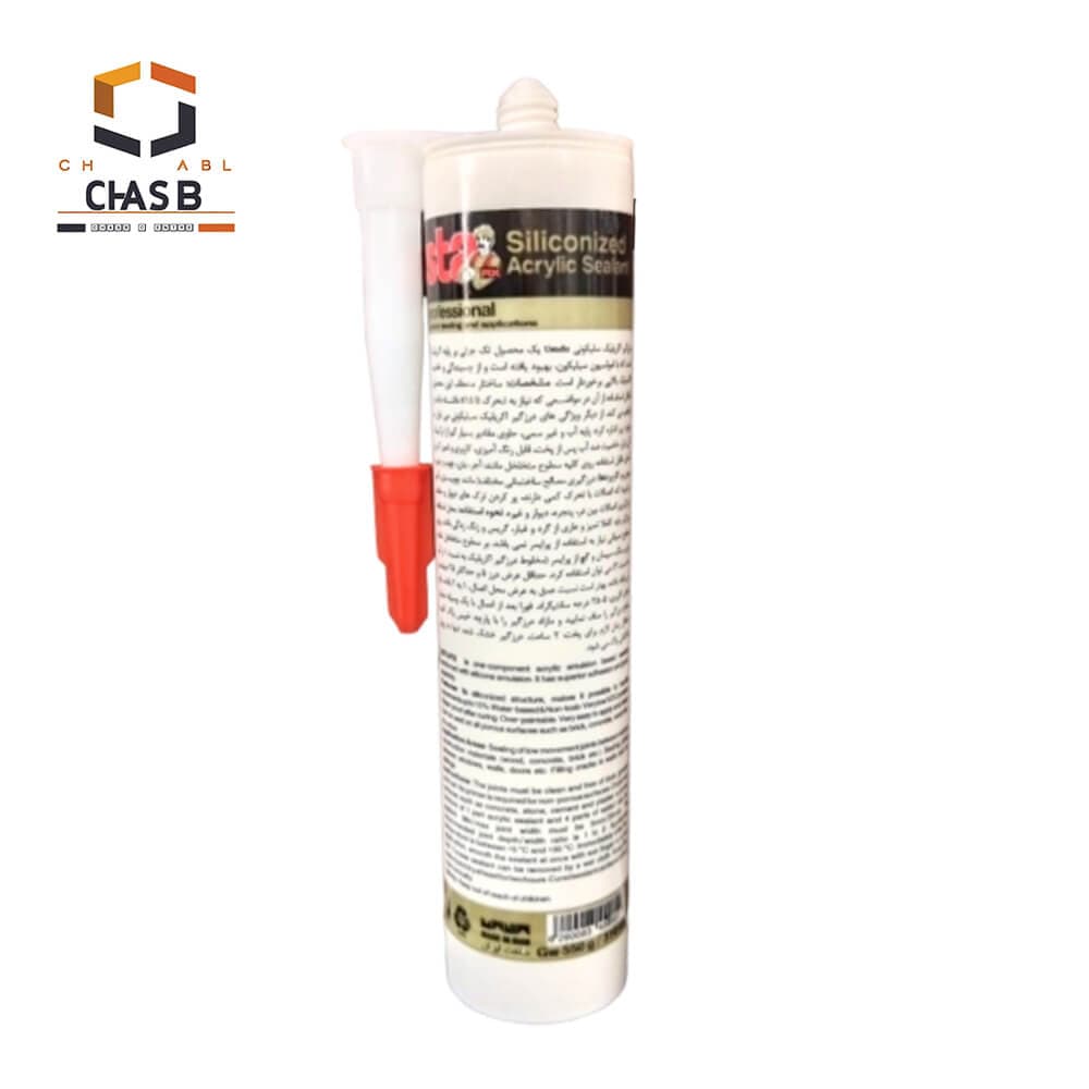 چسب درزگیر سیلیکونیزه اوستا فیکس Siliconized Acrylic Sealant Usta fix — تصویر ۲