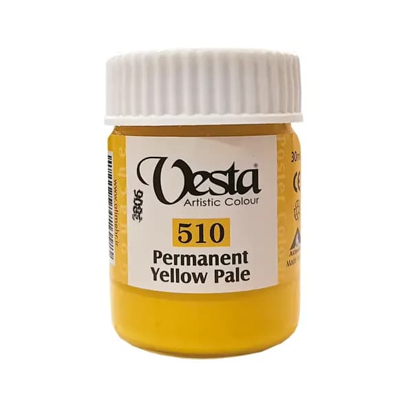 گواش وستا کد 510 PermanentYelowPale حجم 30 میل — تصویر ۲