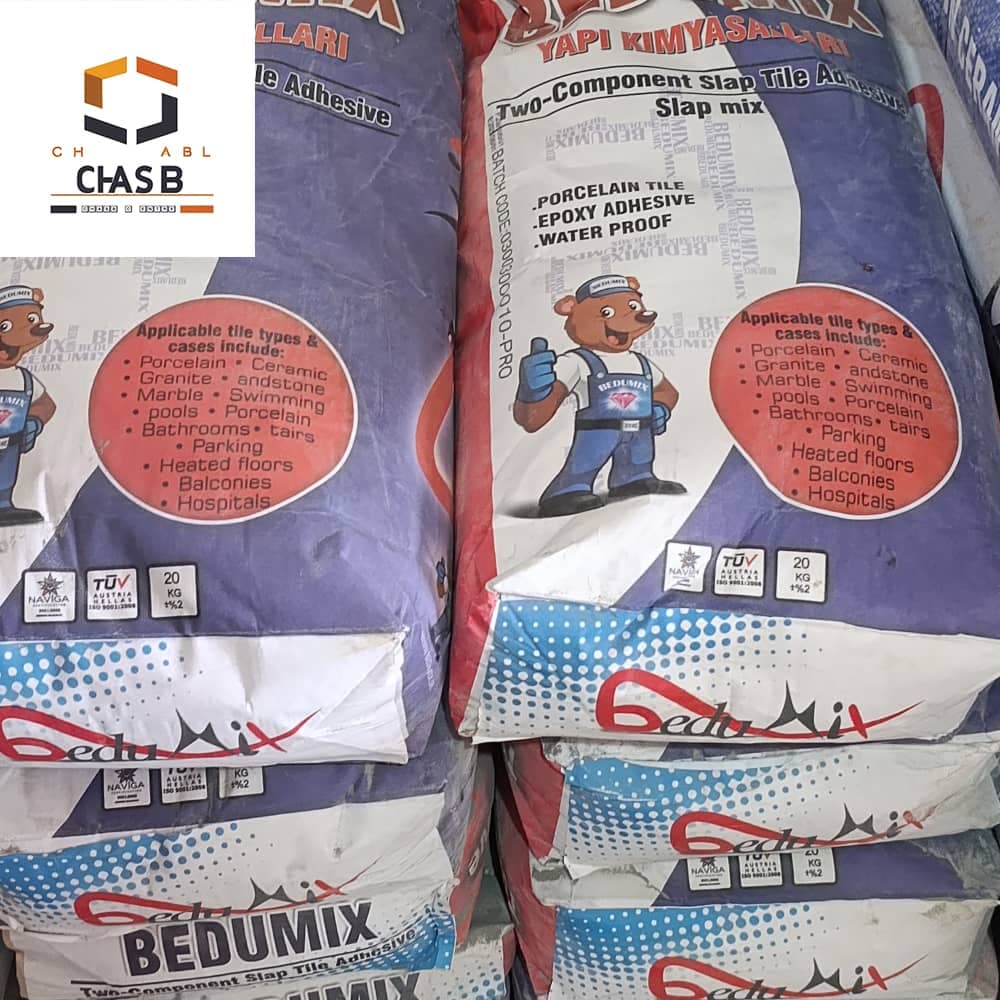 چسب دوجزئی کاشی و سنگ اسلب بدومیکس – BEDUMIX TWO COMPONENT SLAB TILE ADHESIVE 25KG — تصویر ۸