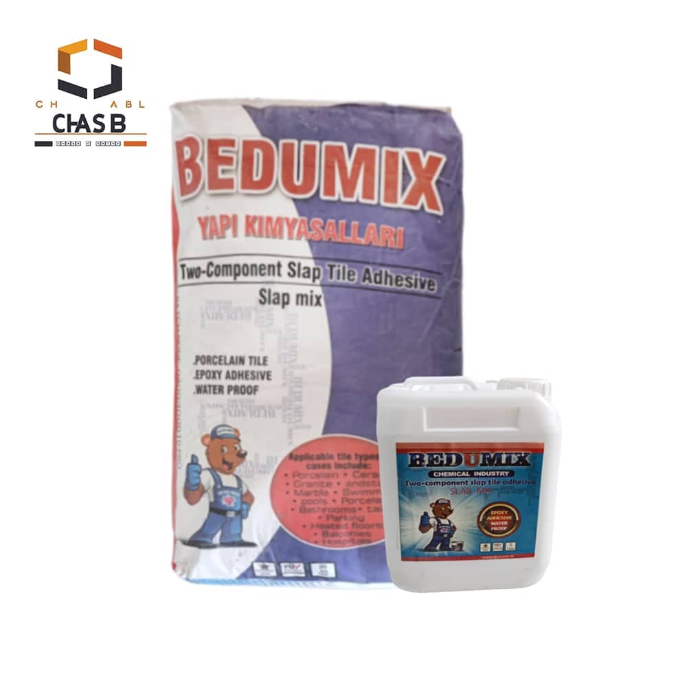 چسب دوجزئی کاشی و سنگ اسلب بدومیکس – BEDUMIX TWO COMPONENT SLAB TILE ADHESIVE 25KG — تصویر ۵