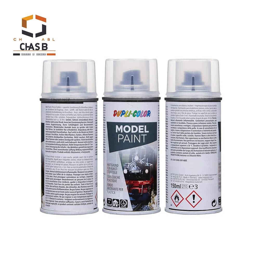 اسپری پرایمر پلاستیک دوپلی کالر DUPLI COLOR PLASTIC PRIMER MODEL PAINT 150ml — تصویر ۵