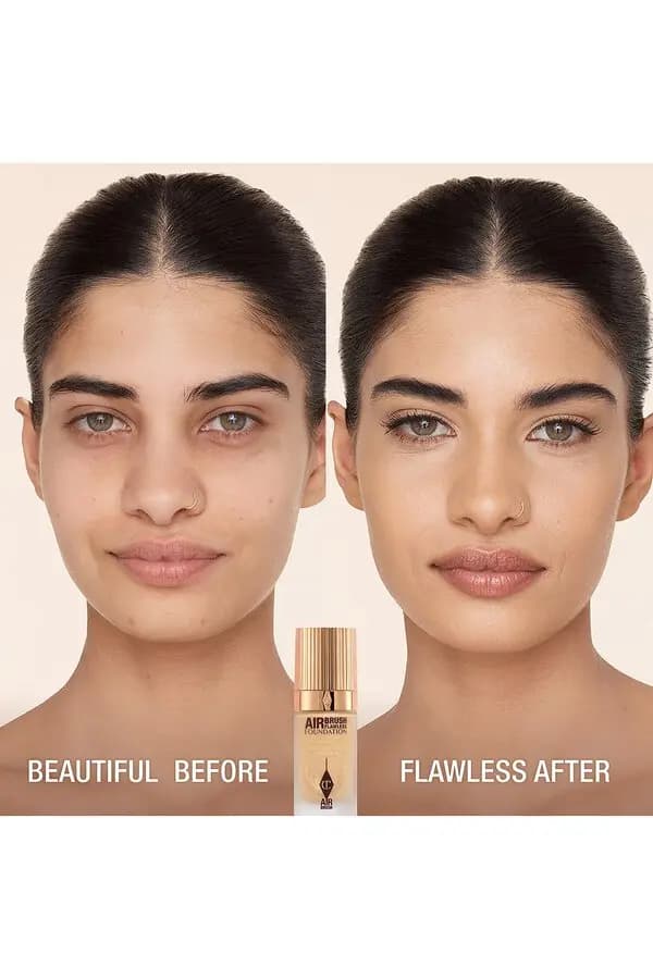کرم پودر شارلوت تیلبری Airbrush Flawless رنگ 5 Neutral حجم ۳۰ میل — تصویر ۵