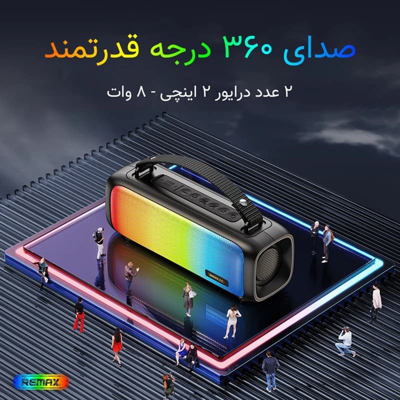 اسپیکر بلوتوثی قابل حمل ریمکس مدل RB-M67- 2025 — تصویر ۱۲
