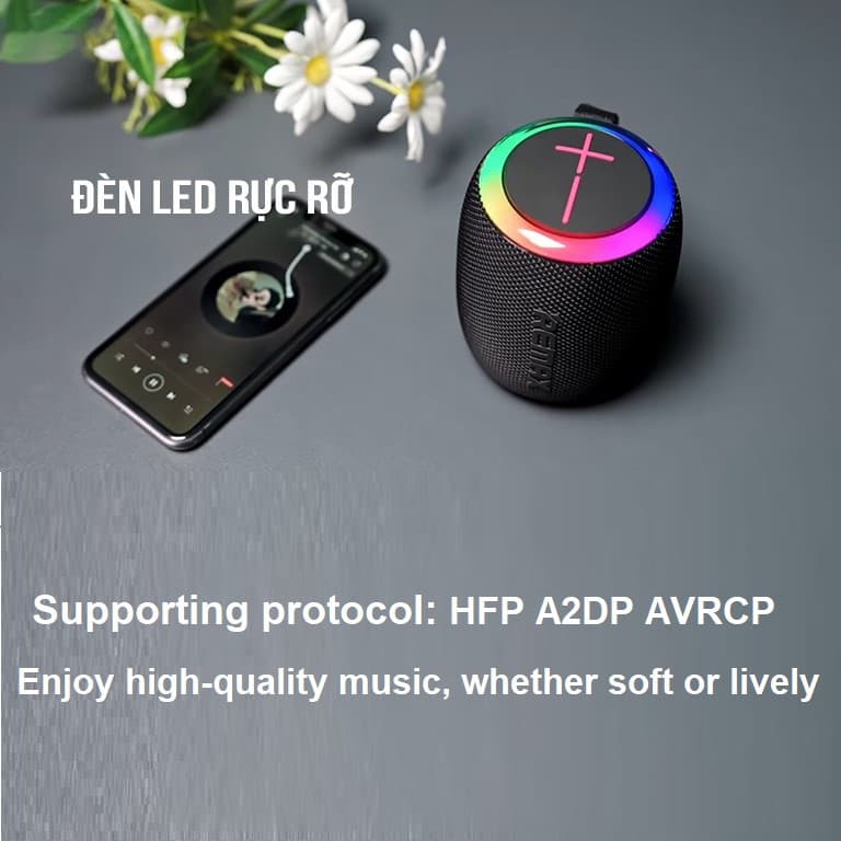 اسپیکر بلوتوثی قابل حمل ریمکس مدل RB-M82 — تصویر ۱۲