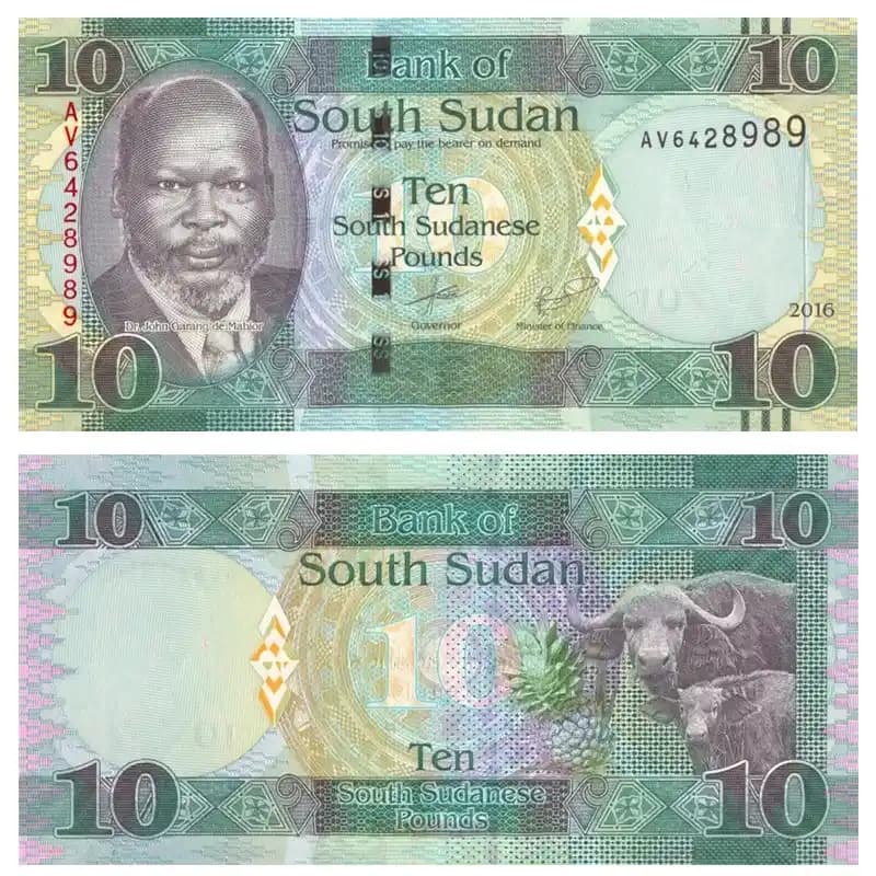 اسکناس 10 پوند سودان جنوبی