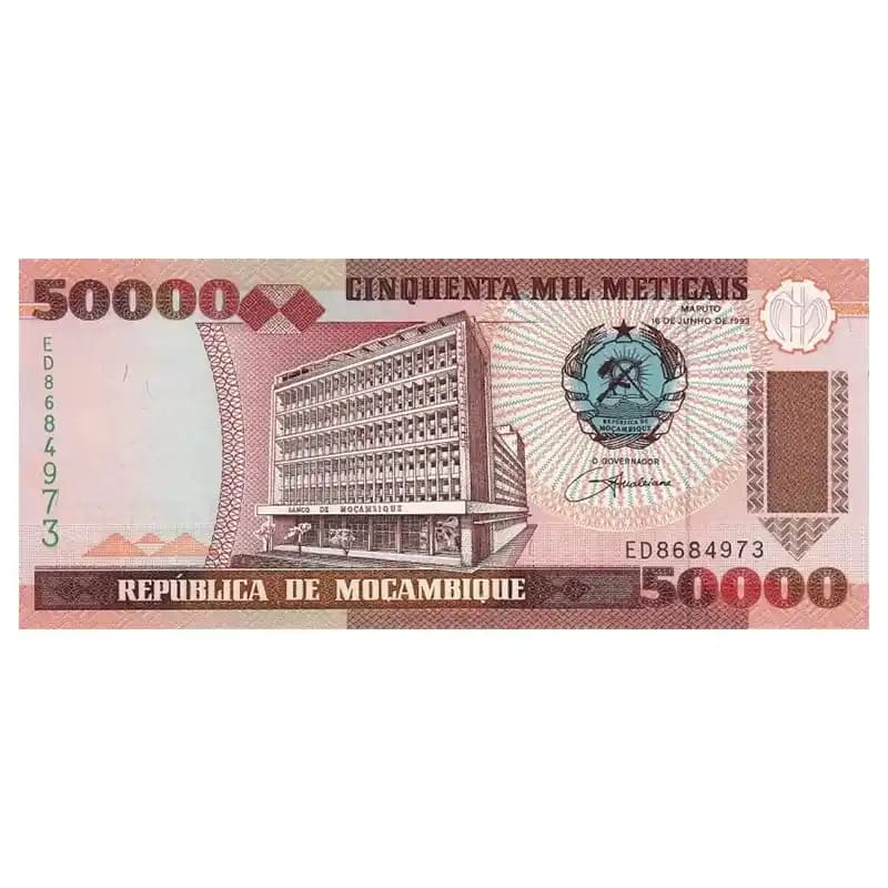اسکناس 50000 متیکال موزامبیک — تصویر ۲